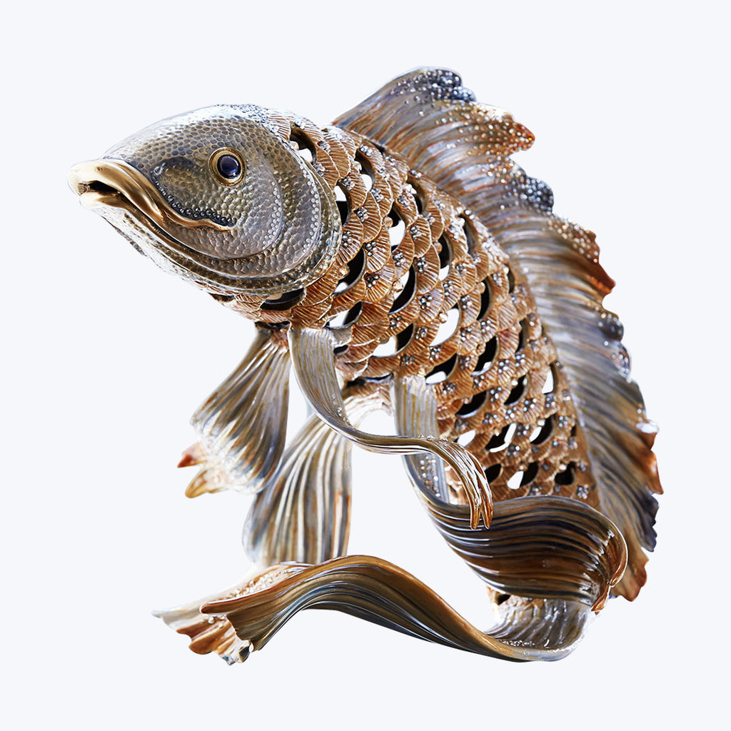 Asagi Koi Fish Figurine
