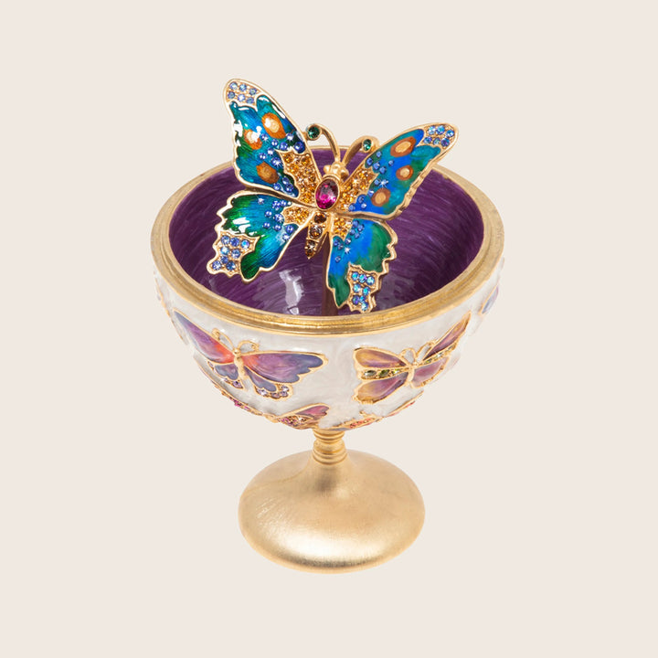 Sunset Butterfly Egg Objet