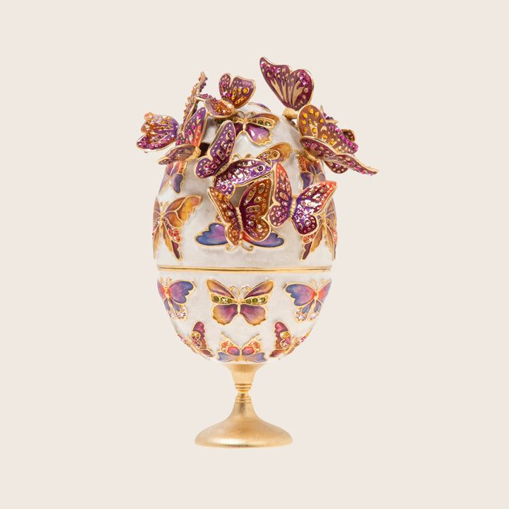Sunset Butterfly Egg Objet