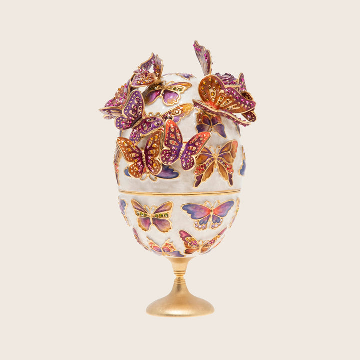 Sunset Butterfly Egg Objet