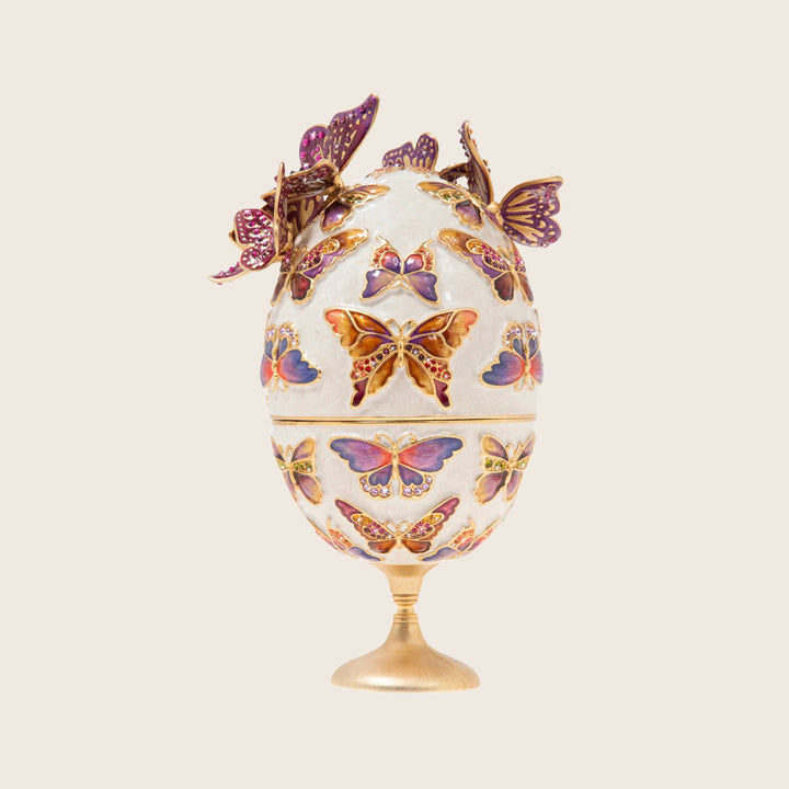 Sunset Butterfly Egg Objet