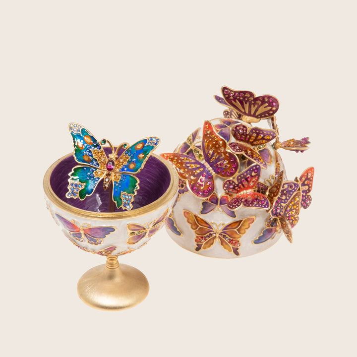 Sunset Butterfly Egg Objet