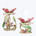 Meredith Floral 9" Pillar Candle Holder