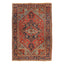 Red Antique Persian Heriz Wool Rug - 8' x 11'3"