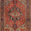 Red Antique Persian Heriz Wool Rug - 8' x 11'3"