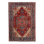 Red Antique Persian Heriz Wool Rug - 7'7" x 11'1"