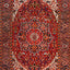 Red Antique Persian Heriz Wool Rug - 8'3" x 11'4"