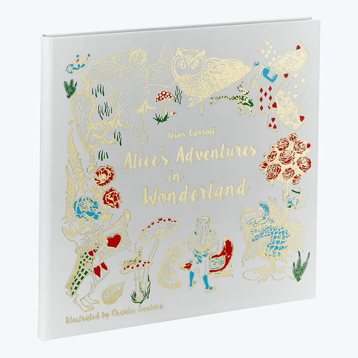 Leather Bound Floral Alice's Adventure in Wonderland