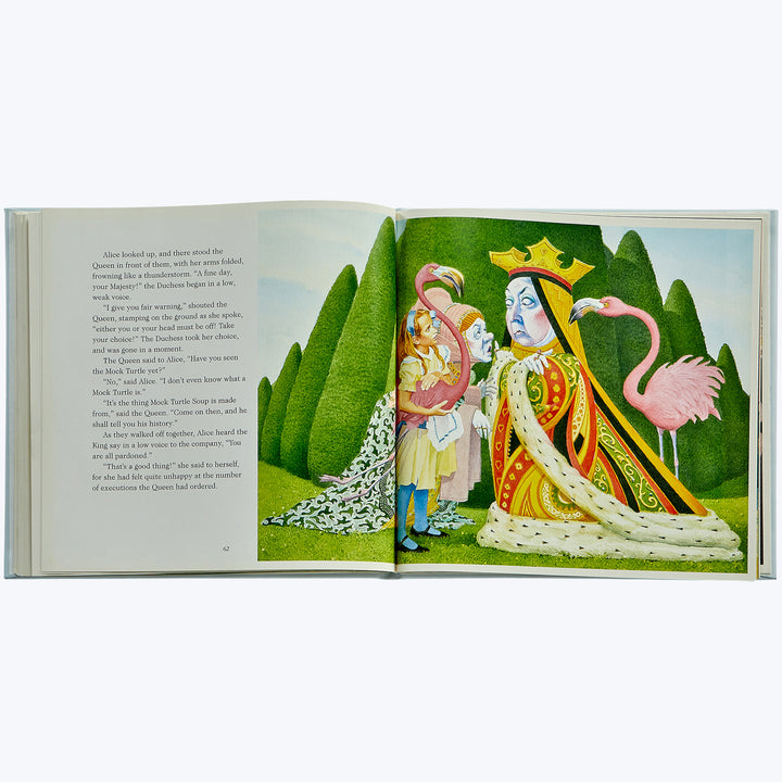 Leather Bound Floral Alice's Adventure in Wonderland