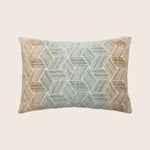 Entwined Woven Jacquard Lumbar Pillow Agave 14" x 20"