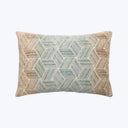 Entwined Woven Jacquard Lumbar Pillow Agave 14" x 20"