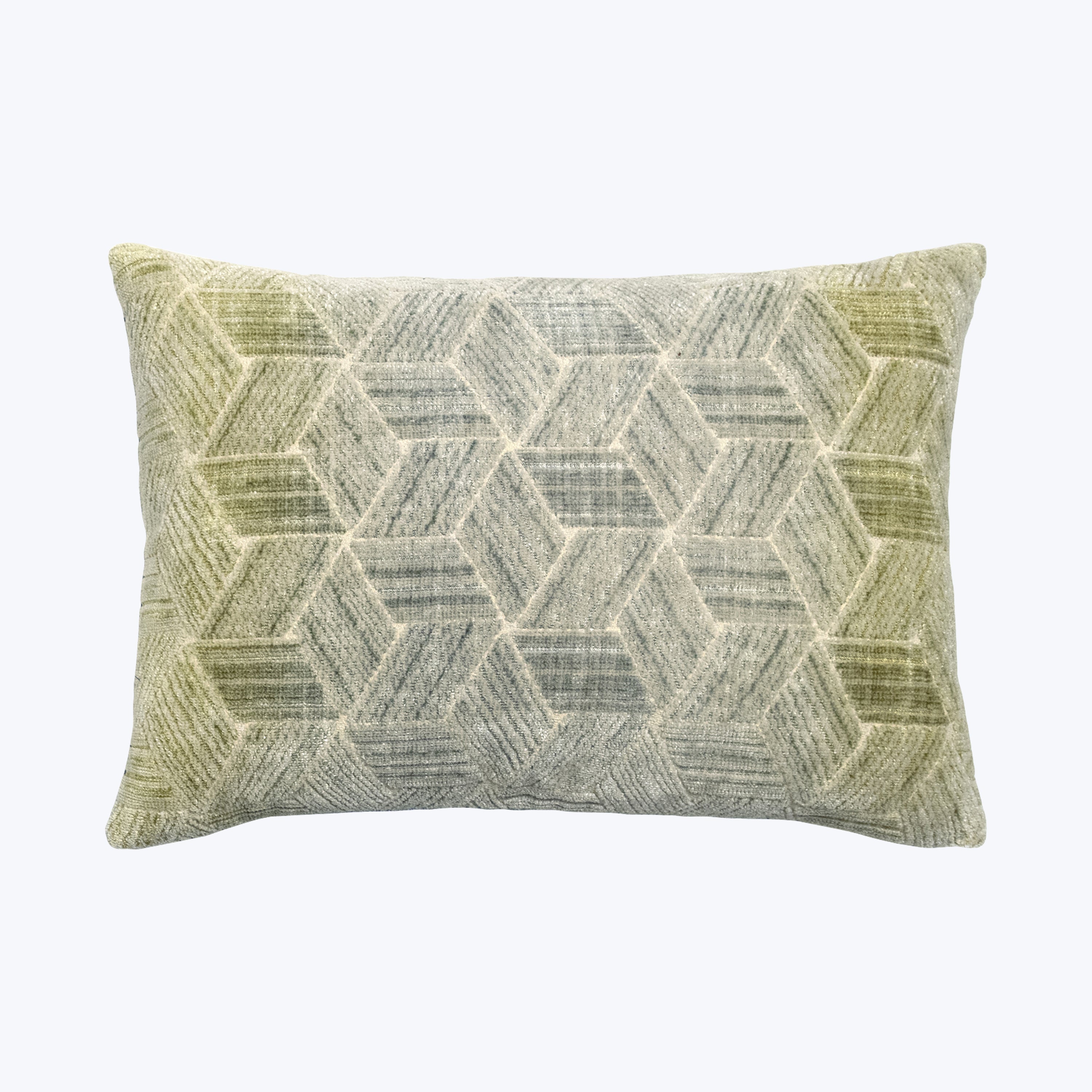 Entwined Woven Jacquard Lumbar Pillow Cactus 14" x 20"