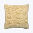 Entwined Woven Jacquard Pillow Gold 22" x 22"