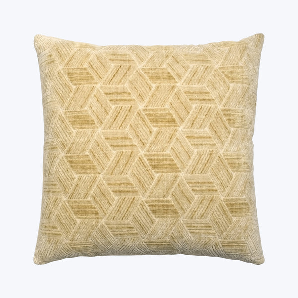 Entwined Woven Jacquard Pillow Gold 22" x 22"