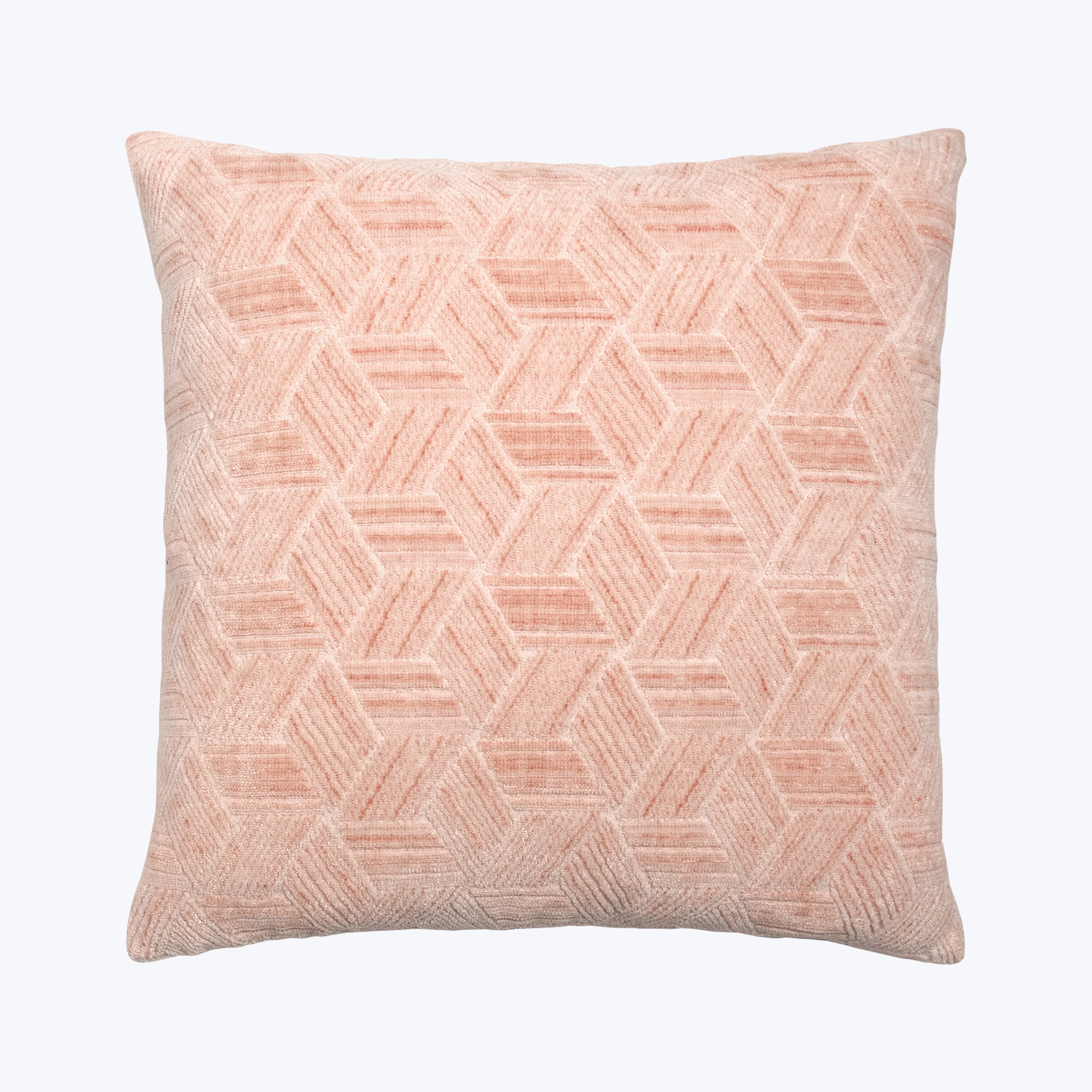 Entwined Woven Jacquard Pillow Peach 22" x 22"