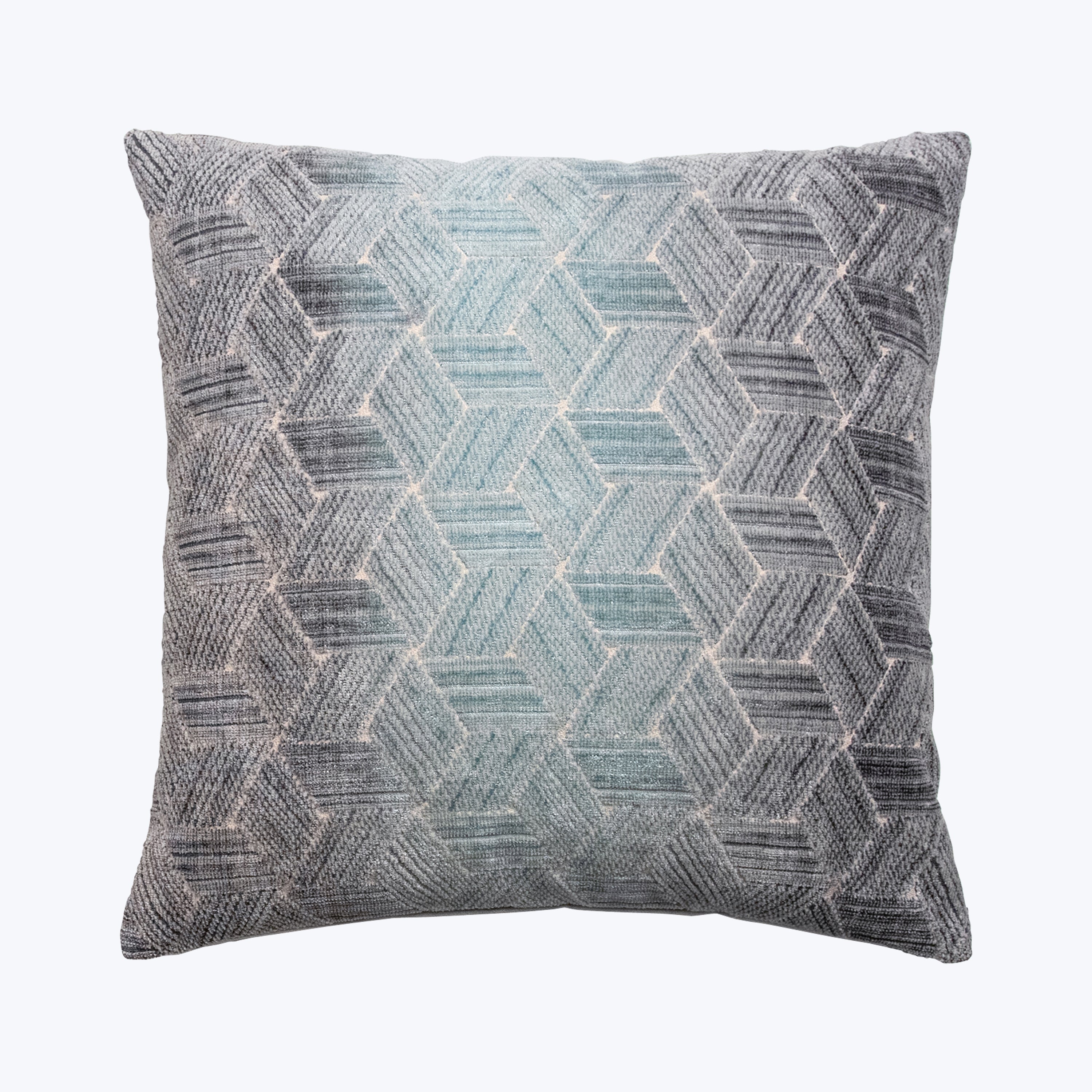 Entwined Woven Jacquard Pillow Storm 22" x 22"