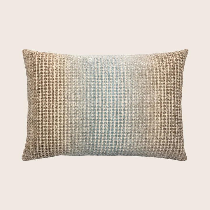 Morpho Woven Jacquard Lumbar Pillow Agave