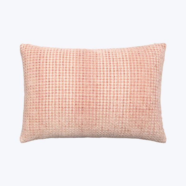 Morpho Woven Jacquard Lumbar Pillow Peach 14" x 20"