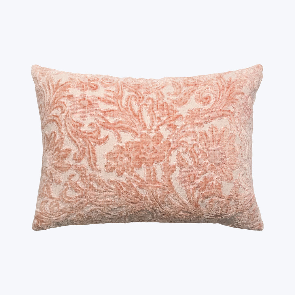 Prospect Park Woven Jacquard Lumbar Pillow Peach 14" x 20"