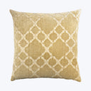 Trellis Woven Jacquard Pillow Gold 22" x 22"