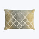 Trellis Woven Jacquard Lumbar Pillow Maize 14" x 20"