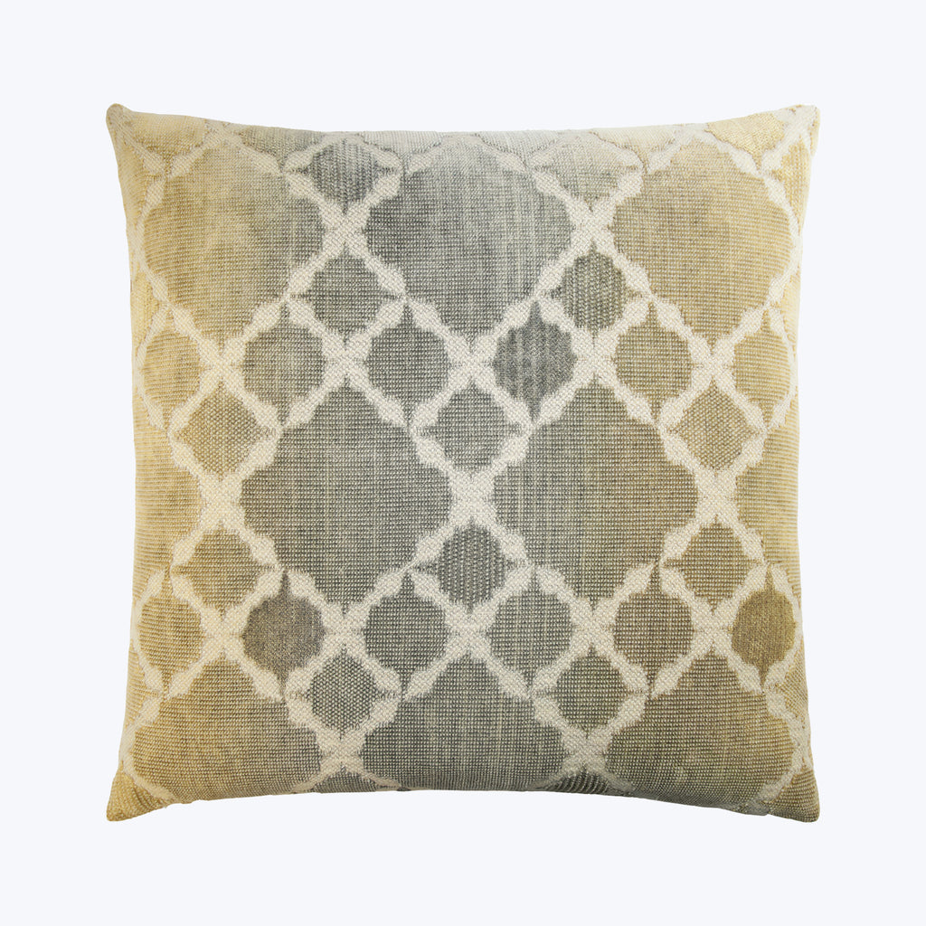 Trellis Woven Jacquard Pillow Maize 22" x 22"