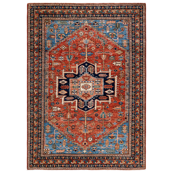 Traditional Serapi Wool Rug - 6' 3" x 8' 9"
