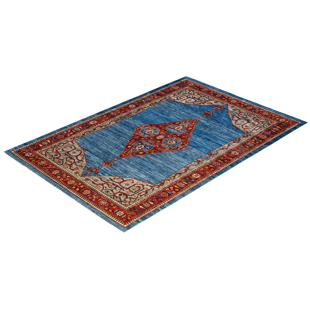 Traditional Serapi Wool Rug - 6' 3" x 9' 4"