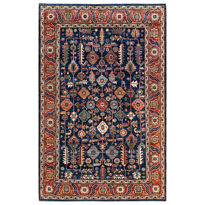 Traditional Serapi Wool Rug - 6' 0" x 9' 1"