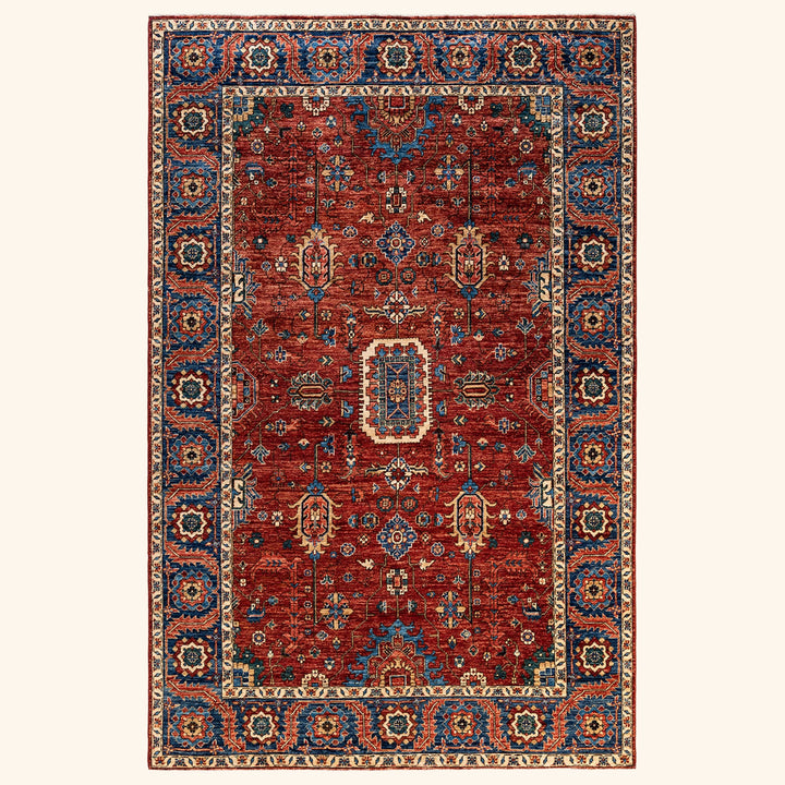 Traditional Serapi Wool Rug - 5' 10" x 9' 1"