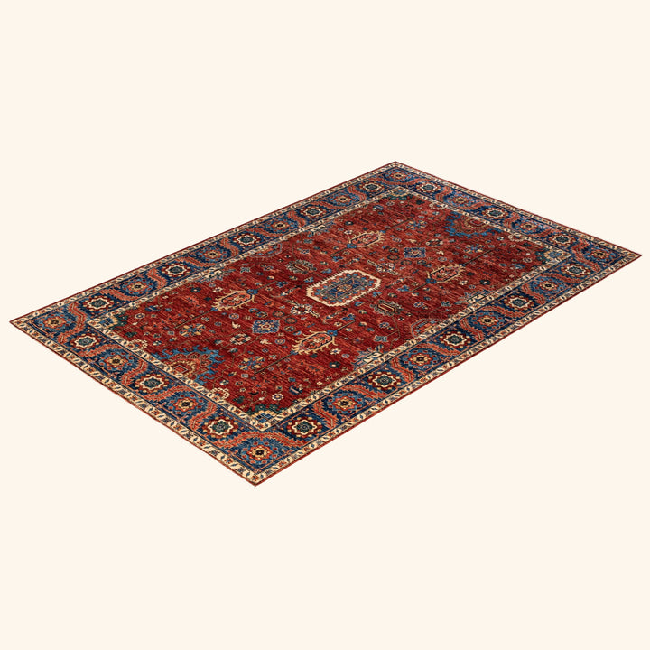 Traditional Serapi Wool Rug - 5' 10" x 9' 1"