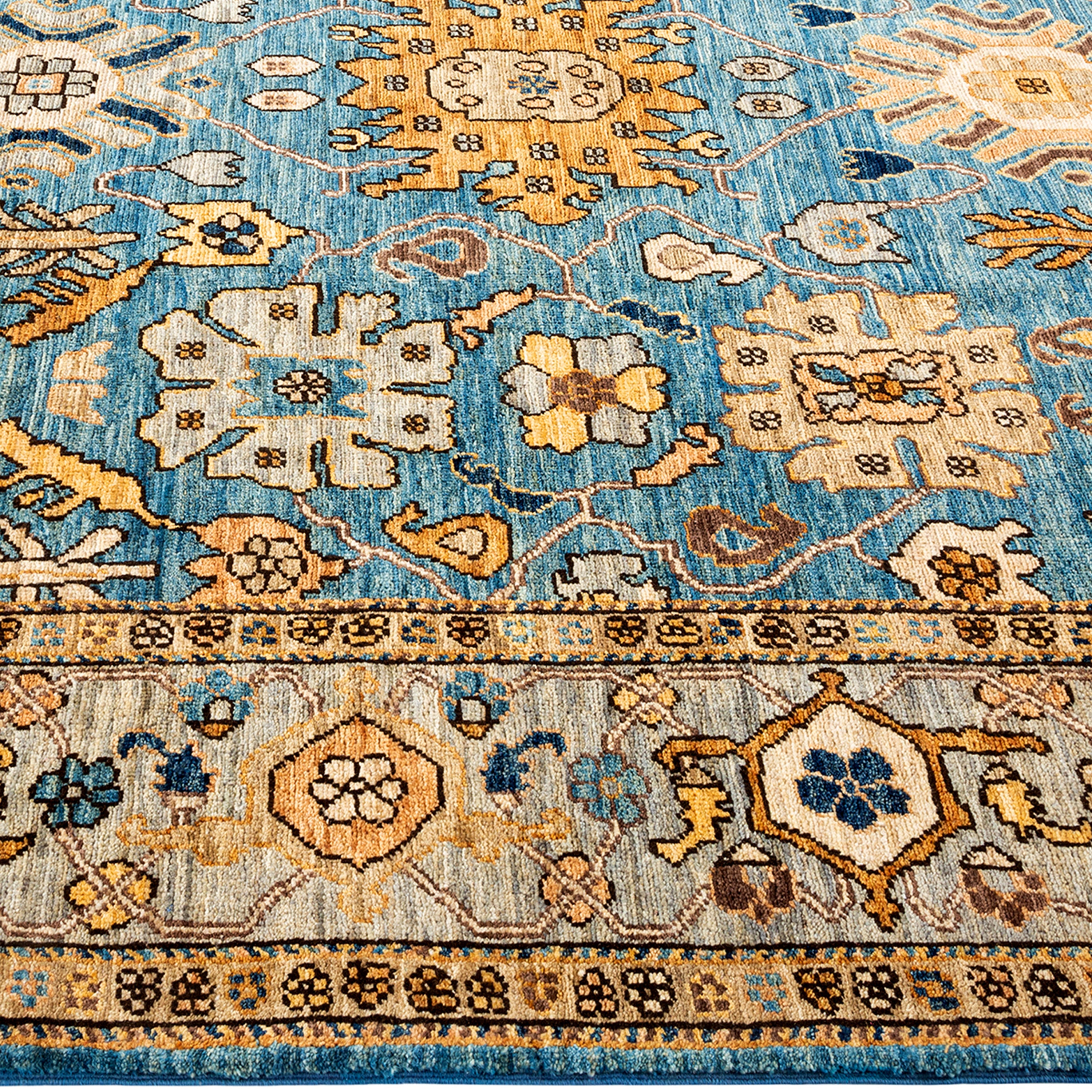 Traditional Serapi Wool Rug - 6' 2" x 8' 10"