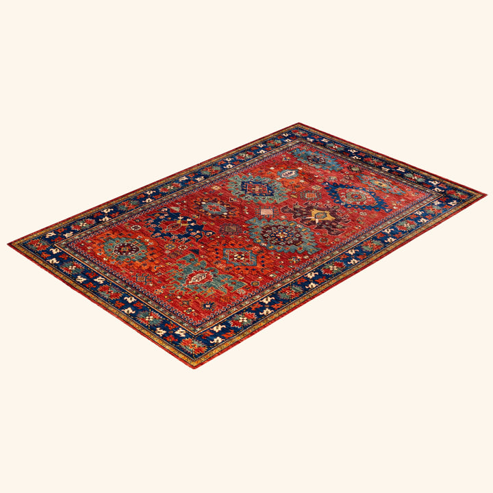 Traditional Serapi Wool Rug - 5' 10" x 9' 3"