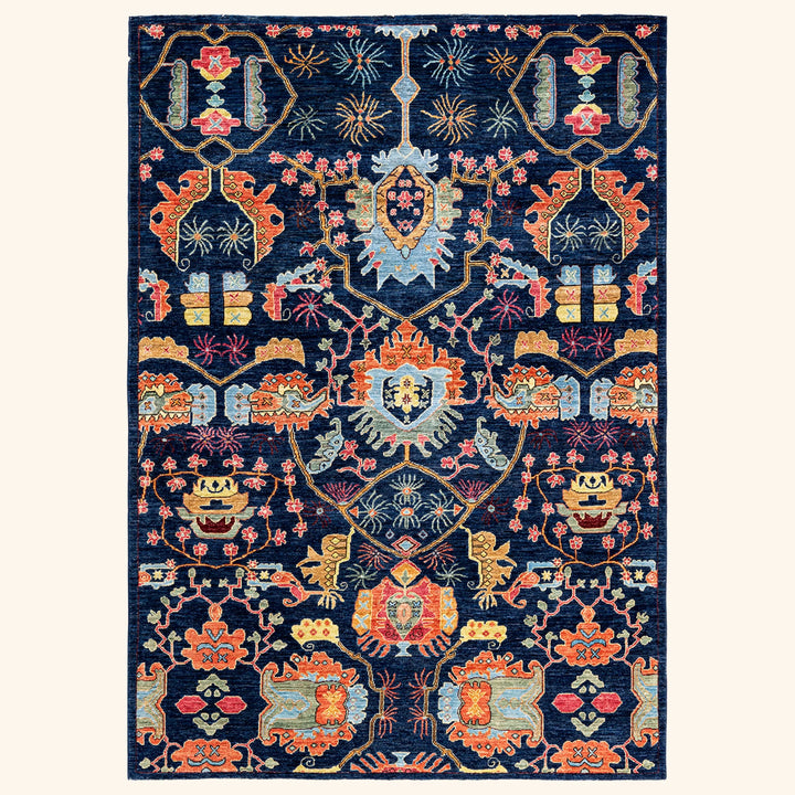 Traditional Serapi Wool Rug - 6' 3" x 8' 9"
