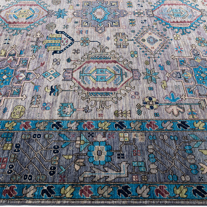 Traditional Serapi Wool Rug - 9' 1" x 11' 9"