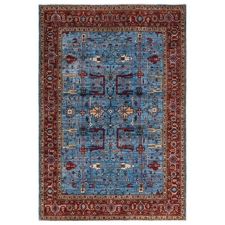 Traditional Serapi Wool Rug - 6' 2" x 9' 0"