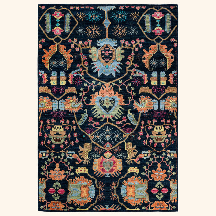 Traditional Serapi Wool Rug - 6' 6" x 9' 6"