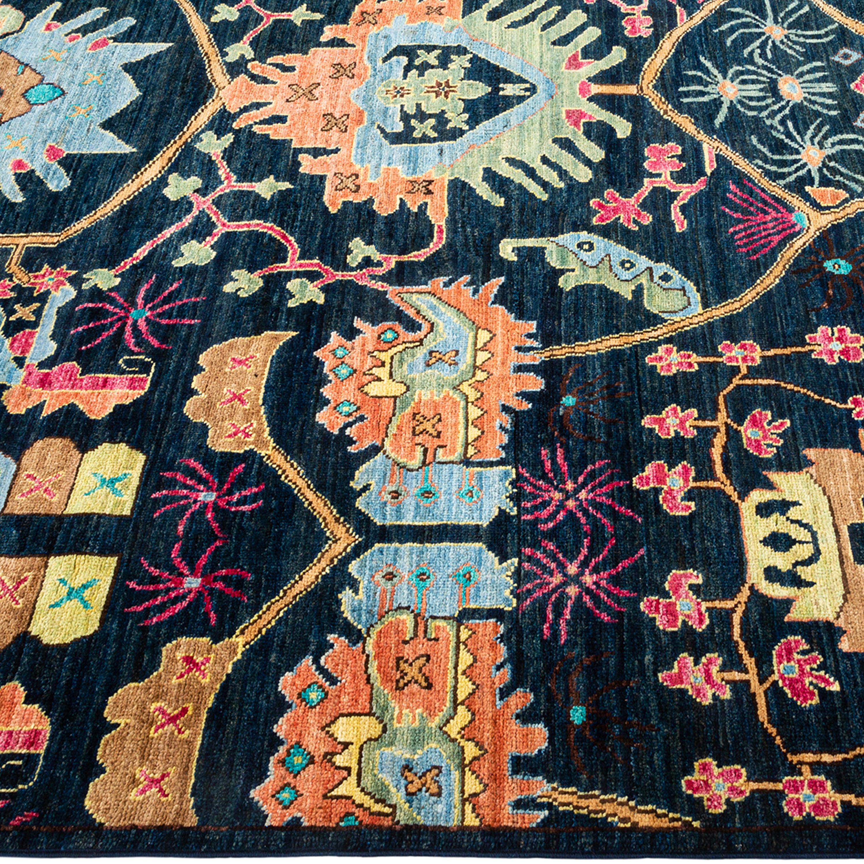 Traditional Serapi Wool Rug - 6' 6" x 9' 6"
