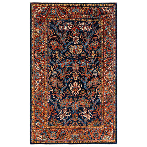 Traditional Serapi Wool Rug - 6' 0" x 9' 9"