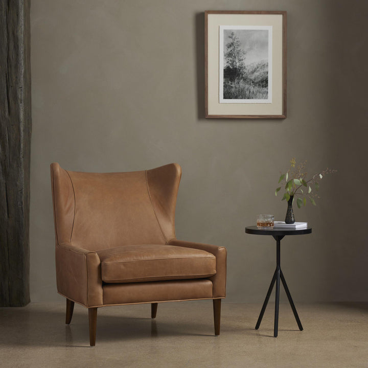 Houston Marlow Wing Chair Cognac