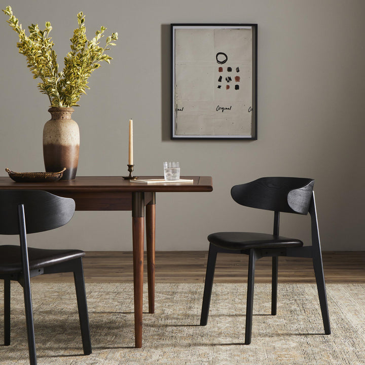 Houston Franco Upholstered Dining Chair Black