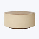 Houston Crosby Round Coffee Table Cream