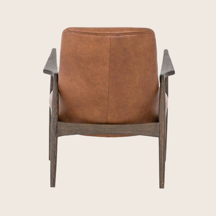 Houston Braden Leather Chair Brandy