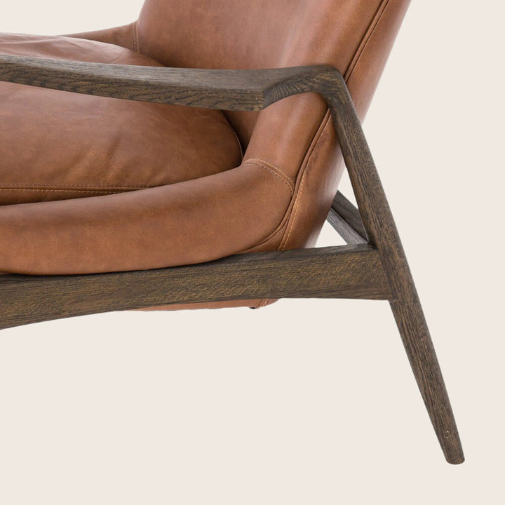 Houston Braden Leather Chair Brandy