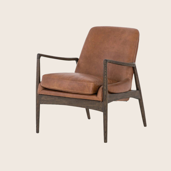 Houston Braden Leather Chair Brandy