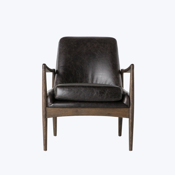 Houston Braden Leather Chair Smoke