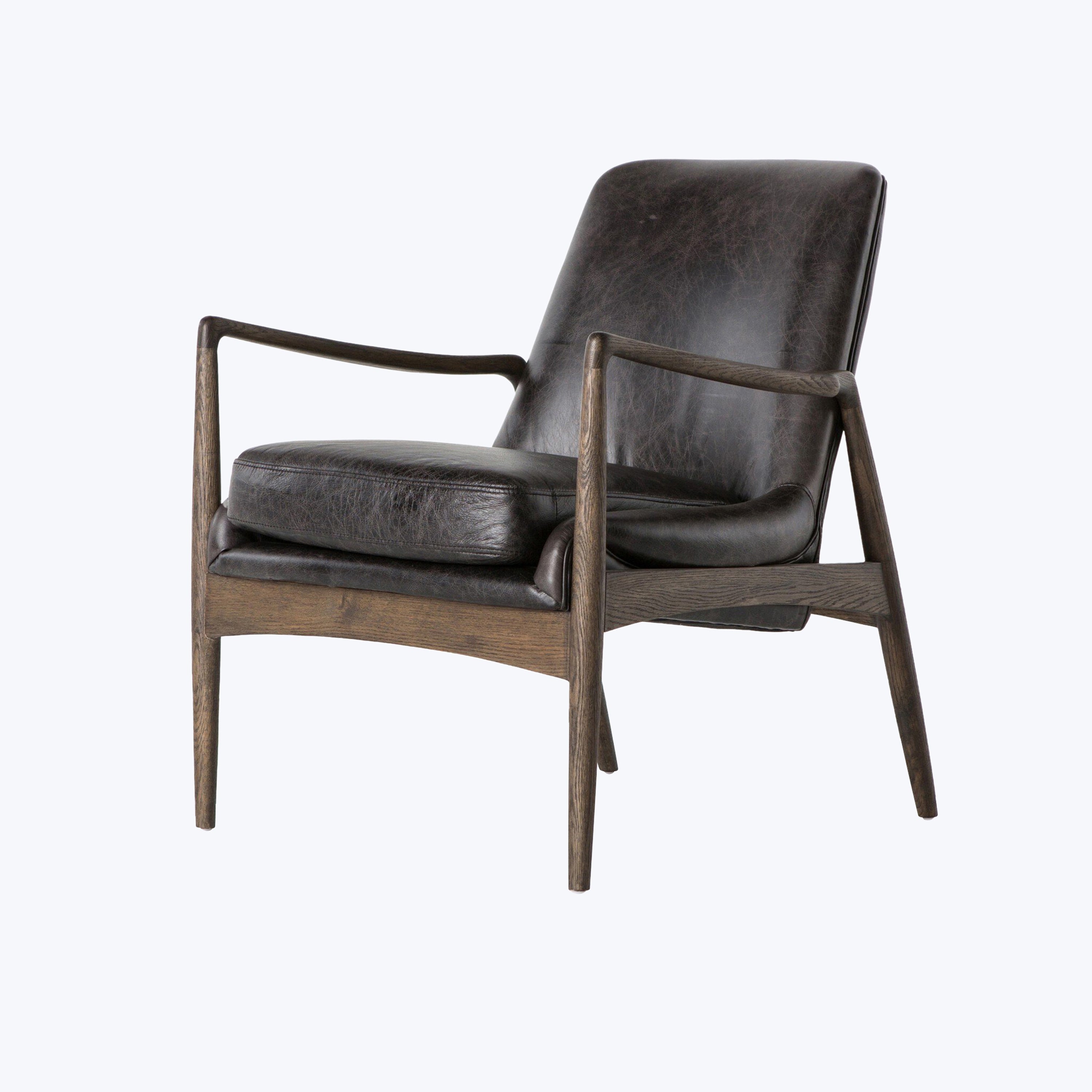 Houston Braden Leather Chair Smoke