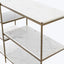 Houston Lily Console Table Antique Brass