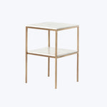 Houston Piet Marble Nightstand