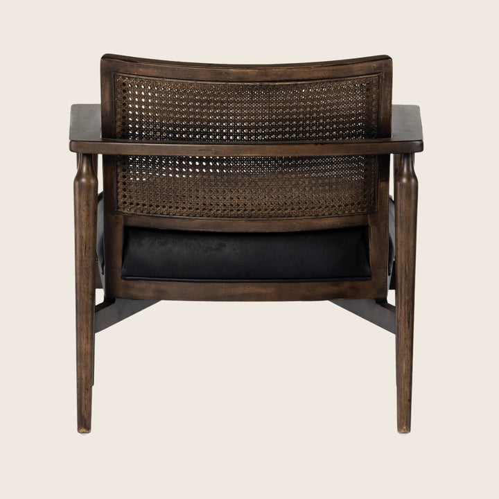 Houston Xavier Chair Leather Black